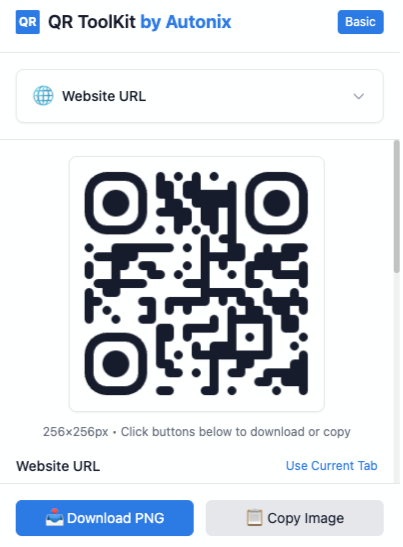 QR Code ToolKit Extension